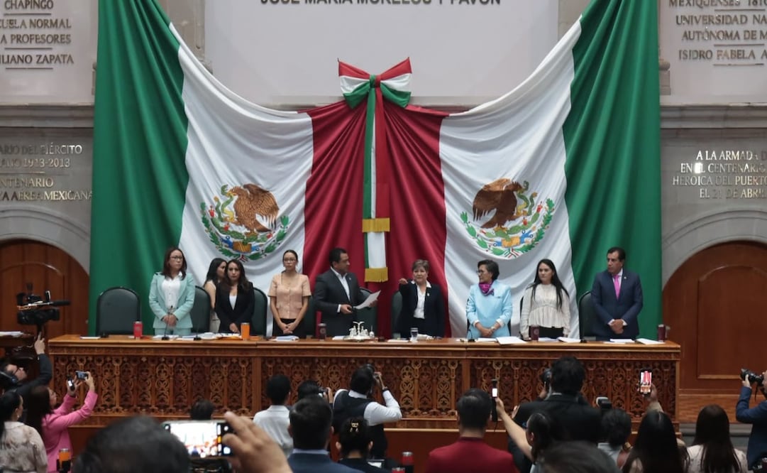 Durante la comparecencia se informó sobre las sanciones impuestas a personas servidoras públicas. Foto Alejandro Vargas / El Universal