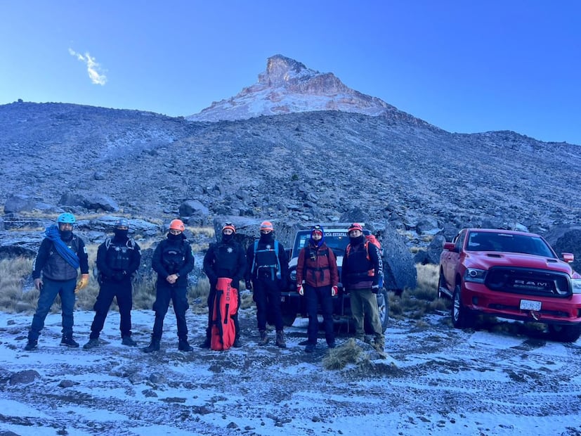 El paraje "Arista de Luz", a más de 4,300 metros de altura, donde ocurrió el fatal accidente. Foto Especial