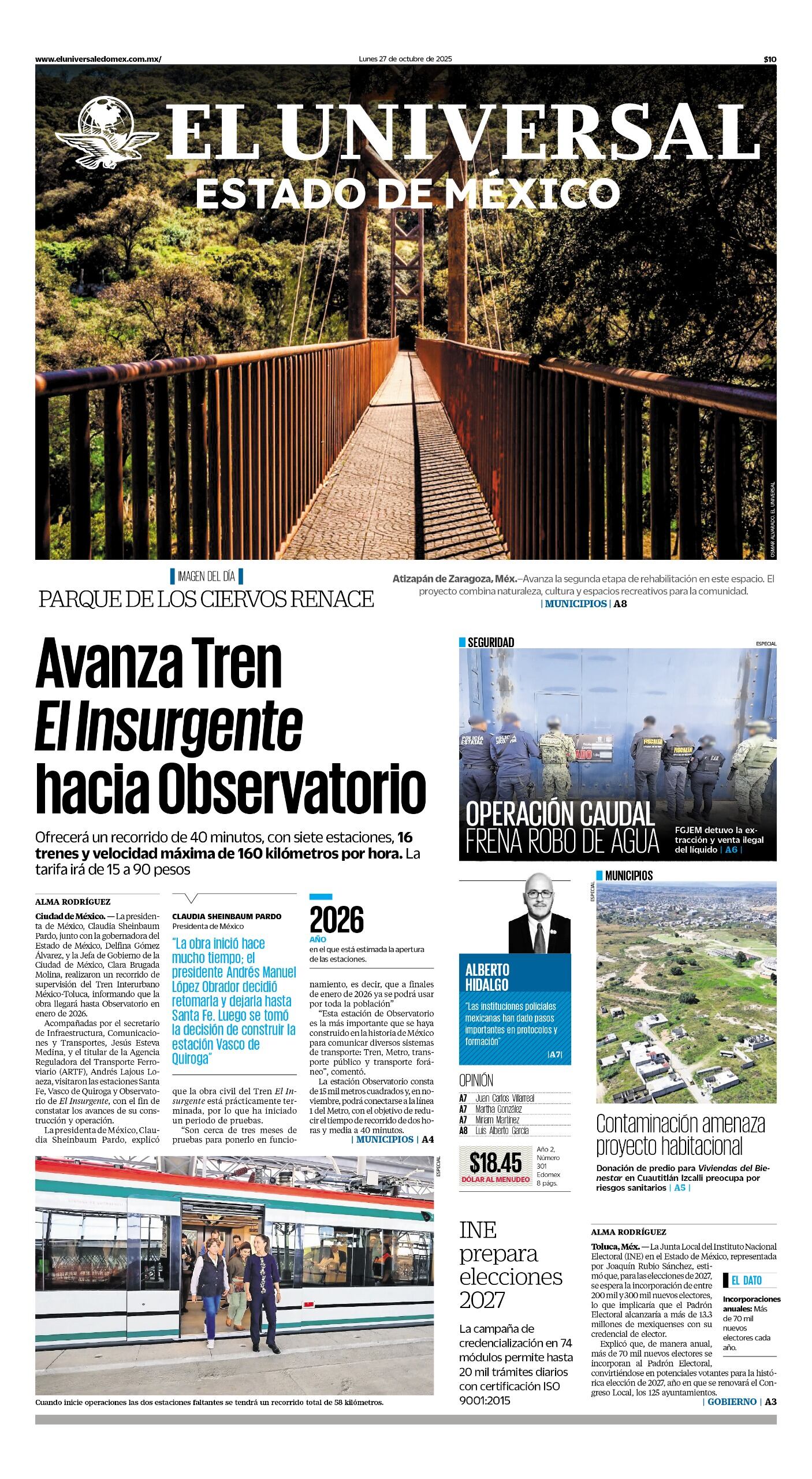 Portada 27 de octubre 2025