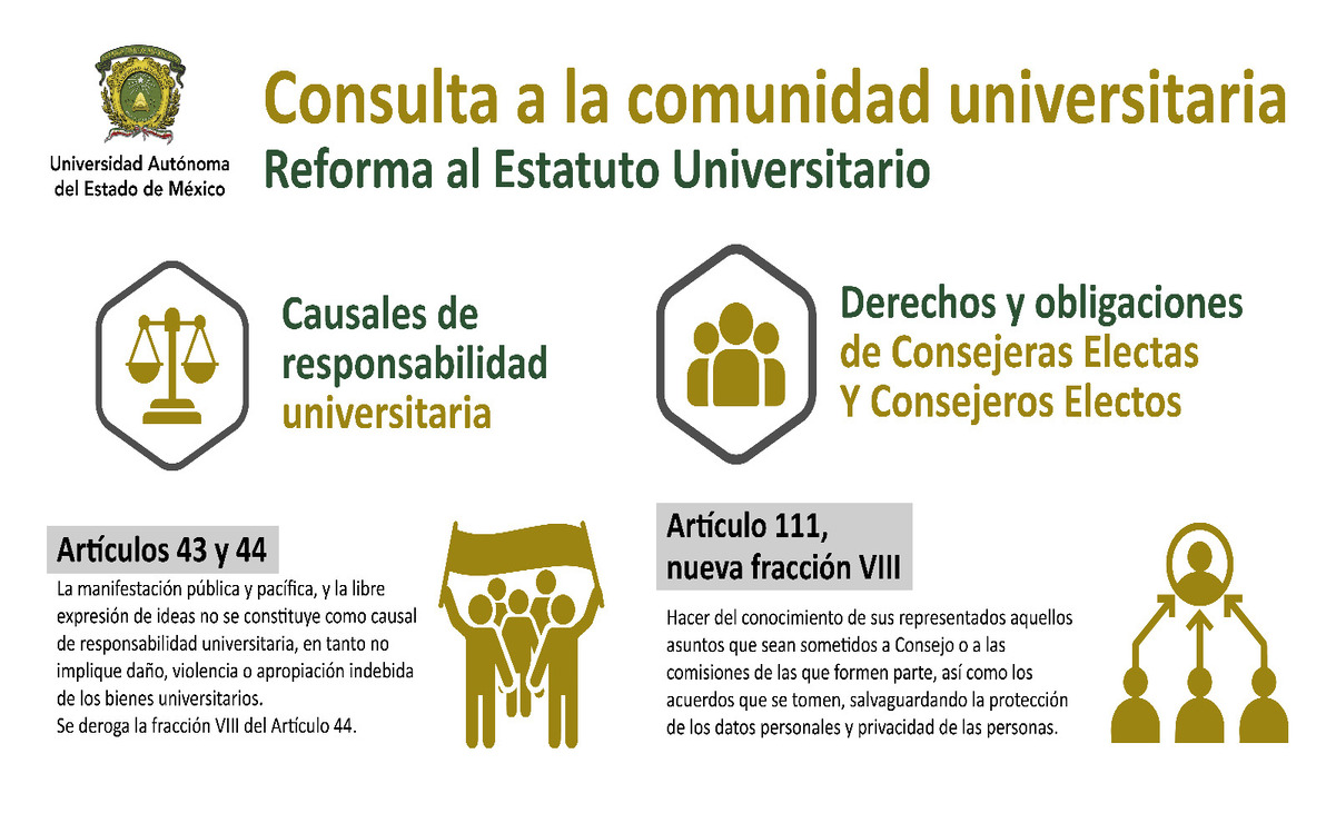 Consulta universitaria sobre la Reforma al Estatuto Universitario. Foto: Especial