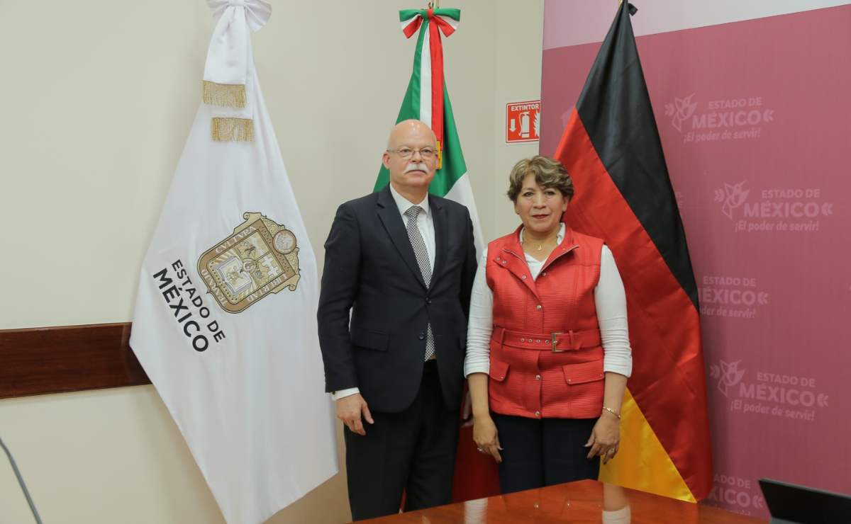 Recibe Gobernadora Delfina Gómez Álvarez al Embajador Dr. Clemens Von Goetze Foto: Especial