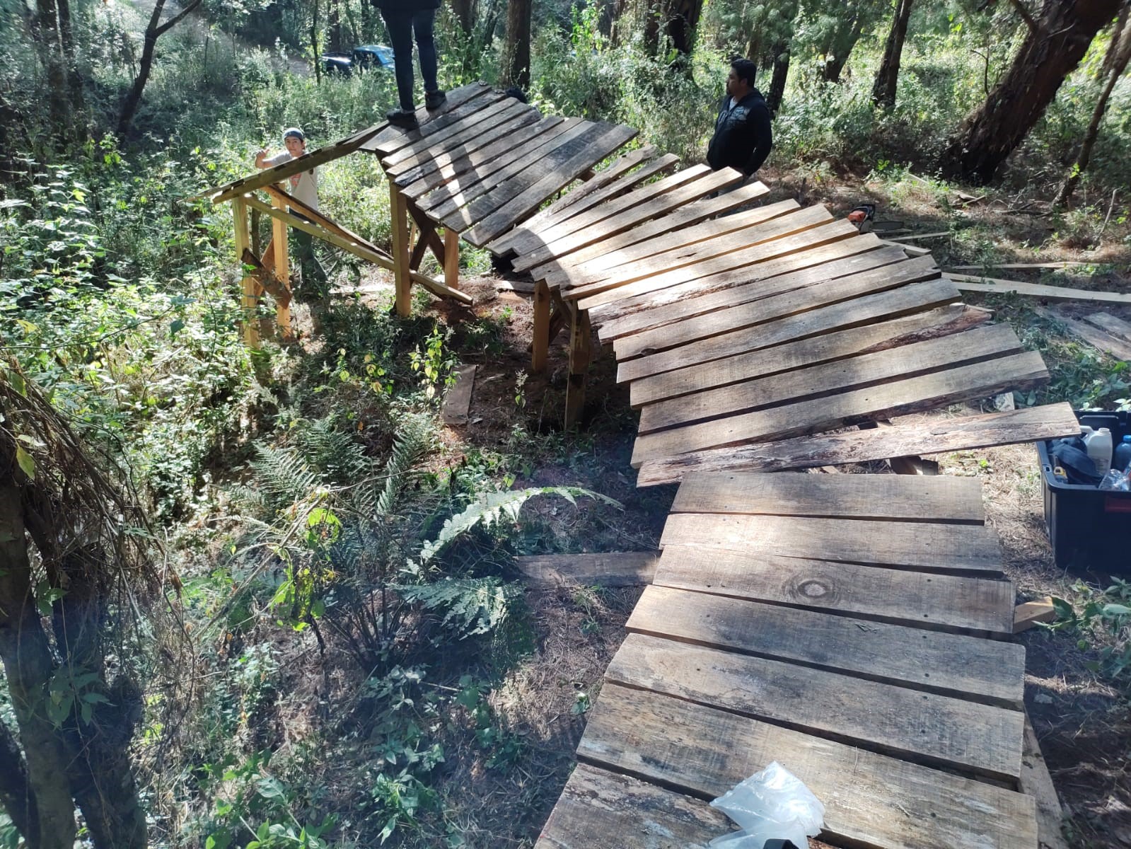 Pista de ciclismo de montaña en Sultepec. Foto Especial