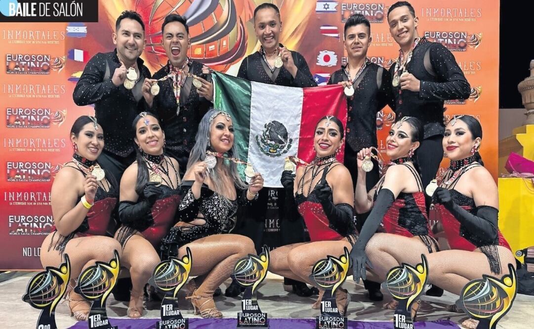 Team Toluca es un grupo de baile con apenas un año de formación, quienes participaron en la Mundial Euroson Latino 2024. Foto: Especial