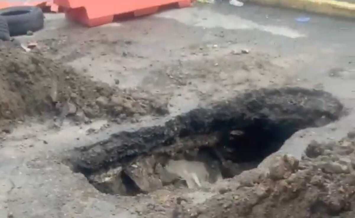 La circulación fue cerrada a los automovilistas en la Calzada San Agustín / Foto Especial