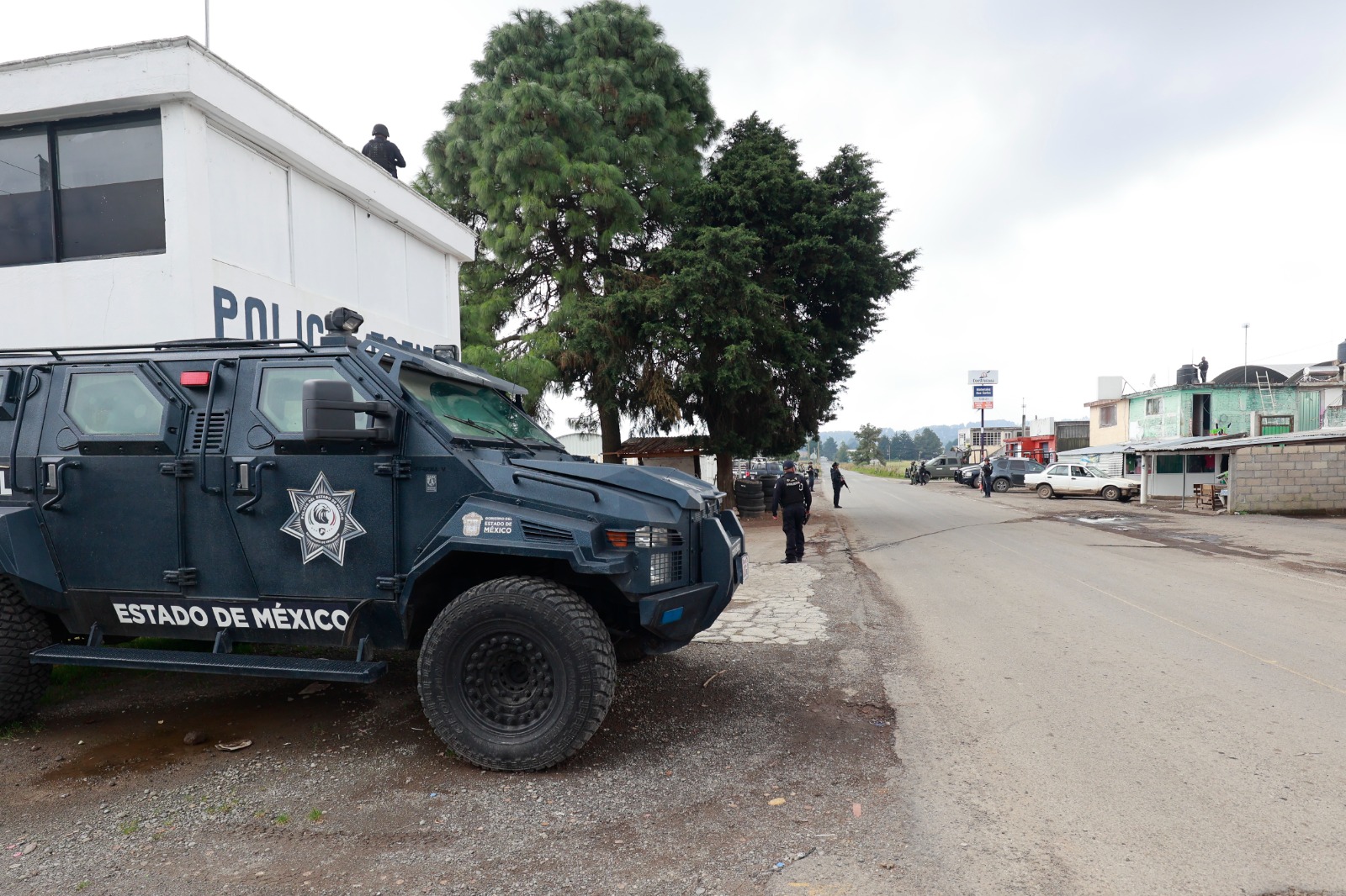 En el operativo participan la Secretaría de Seguridad Estatal, Ejército mexicano y de la Guardia Nacional. Foto Alejandro Vargas
