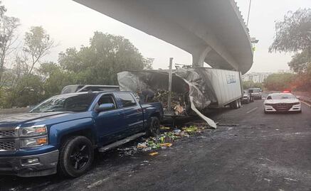 Más de 14 horas de afectación: Incendio de tráiler bloquea la México-Querétaro