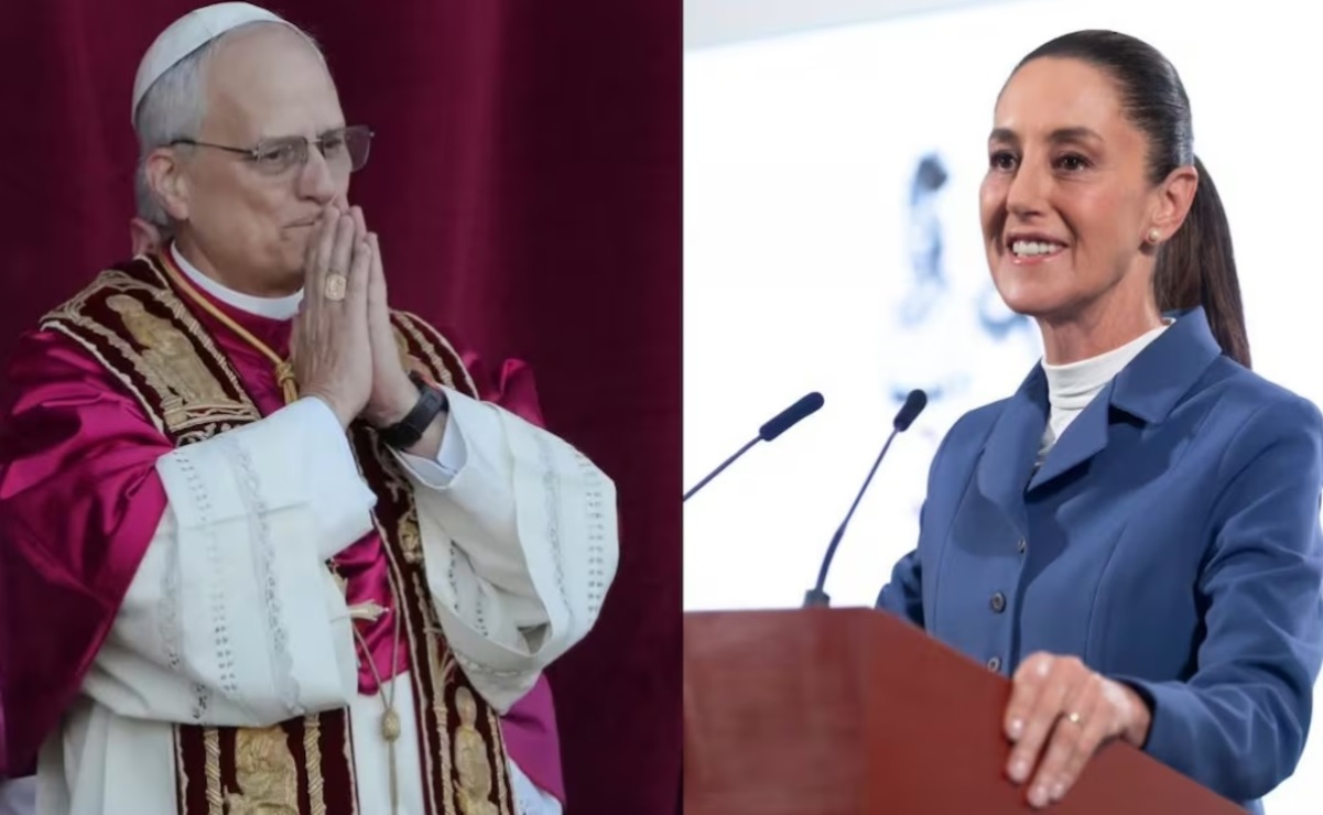 Sheinbaum felicita al nuevo papa, León XIV; "Ratifico nuestra convergencia humanista a favor de la paz", dice