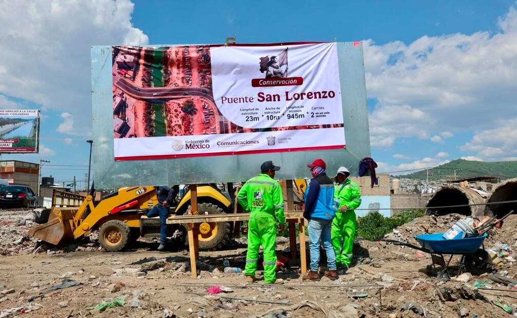 La obra se ejecuta bajo la coordinación de los tres niveles de gobierno para modernizar la conectividad en la zona oriente del Edomex. Foto Especial