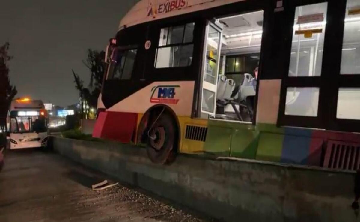 Accidente de Mexibús en México-Pachuca: Ocho heridos y servicio suspendido en línea 4