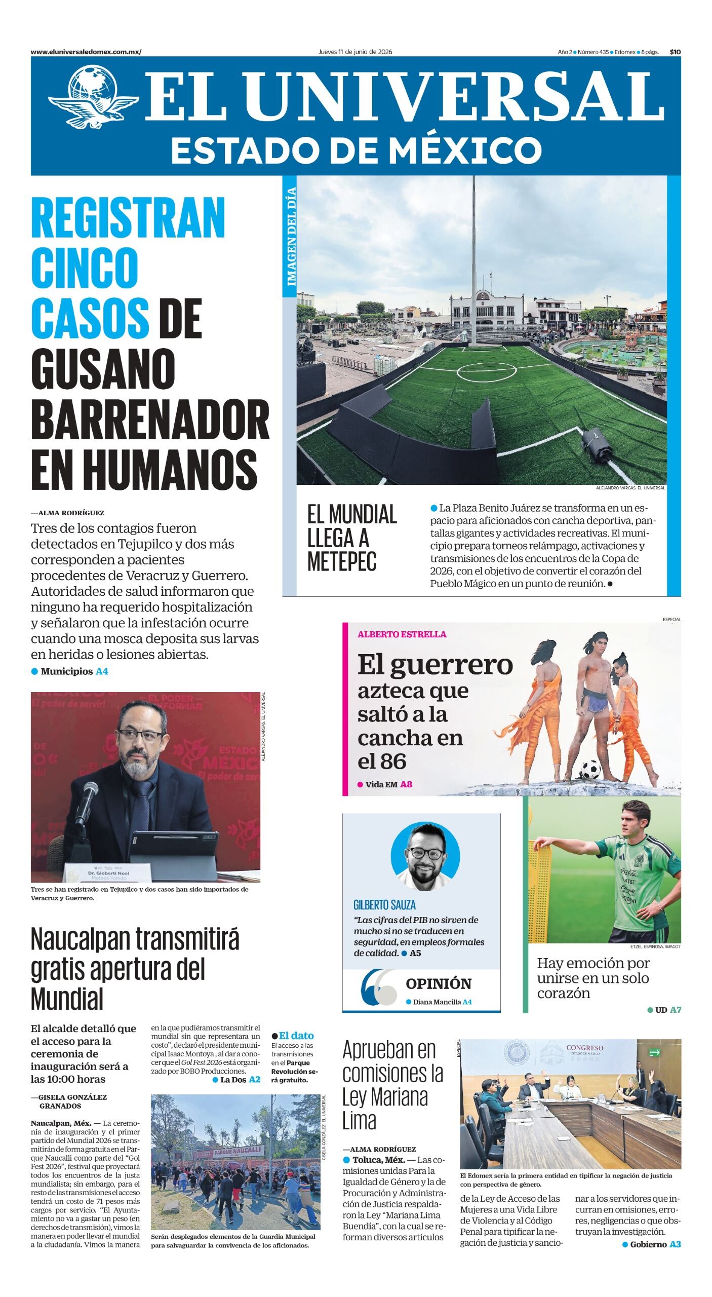Portada 11 de junio de 2026