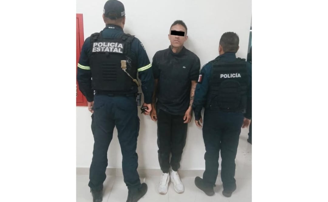 René “N”, de 31 años, fue detenido tras el robo de 109 cajetillas de cigarros en una tienda de conveniencia de Naucalpan. Foto especial