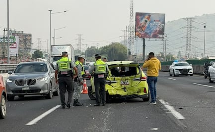 Choque múltiple en la México-Pachuca deja seis personas heridas en Ecatepec