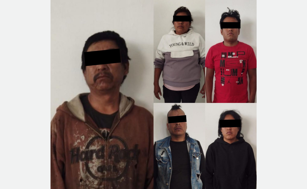 Cinco personas fueron detenidas por la policía municipal de Ecatepec tras ser sorprendidas intentando despojar una propiedad. Foto. Especial