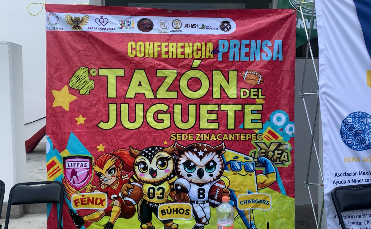 ¡Touchdown por la sonrisa de un niño! Búhos Toluca campeón; donan más de 700 juguetes