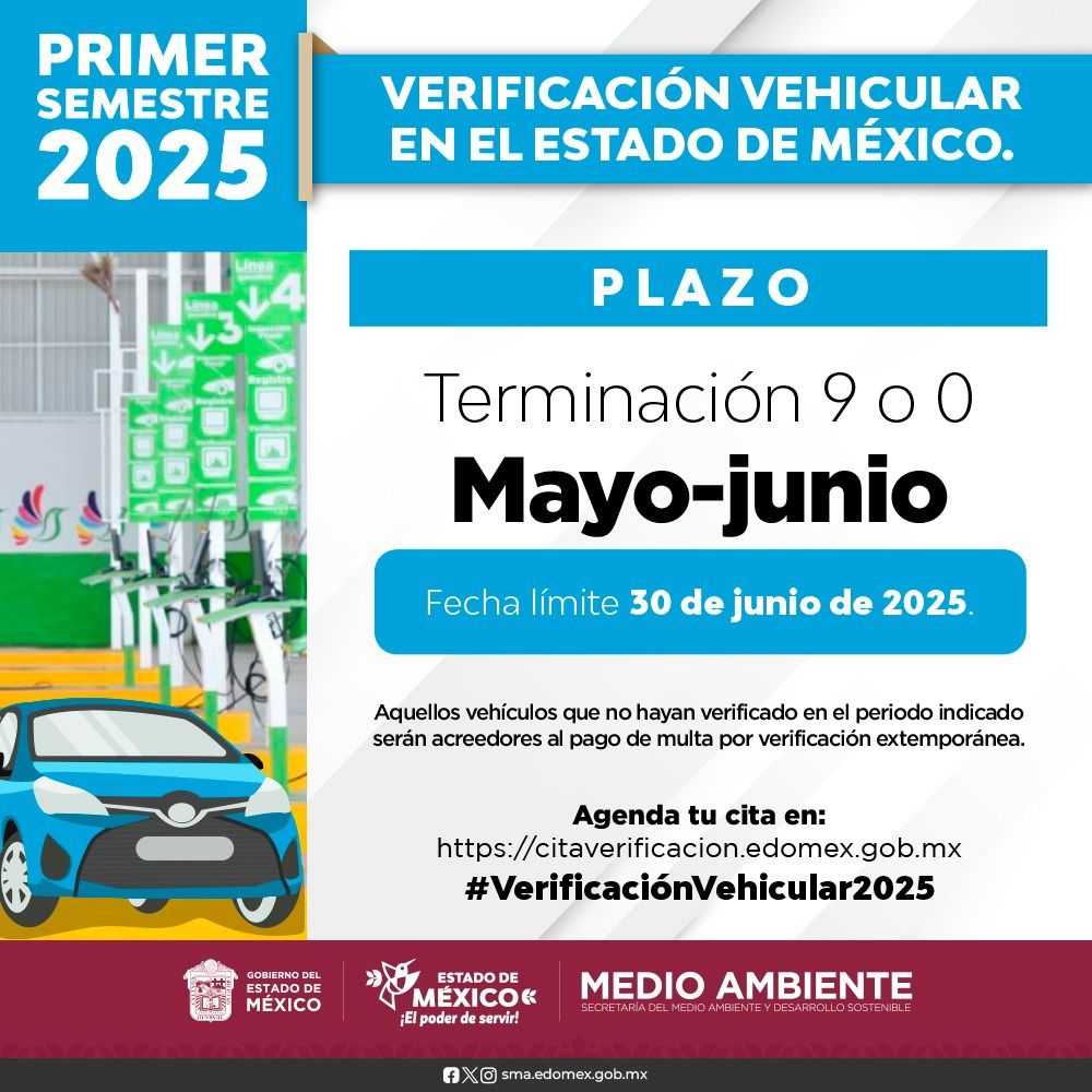Para engomado azul y terminación de placas 9 ó 0 el plazo concluye el 30 de junio / Foto Especial
