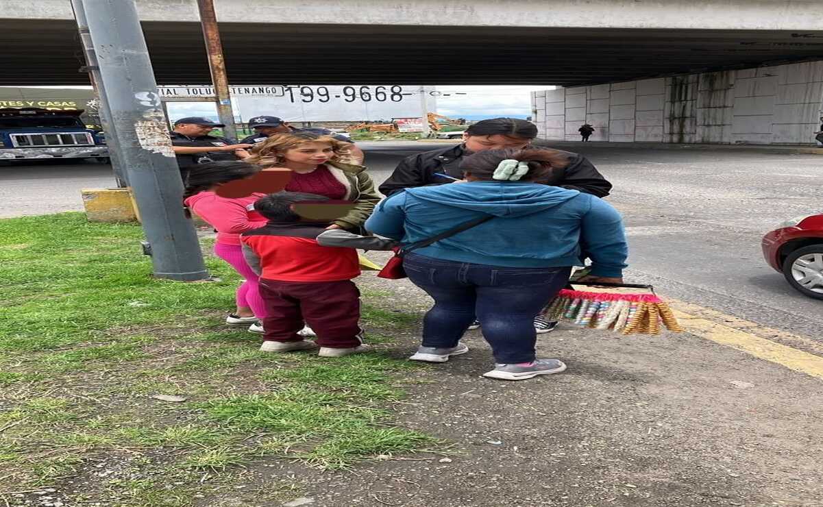 La Procuraduría Municipal de Protección de Niñas, Niños y Adolescentes de Metepec llevó a cabo recorridos en más de 10 puntos para detectar el trabajo infantil / Foto: Especial