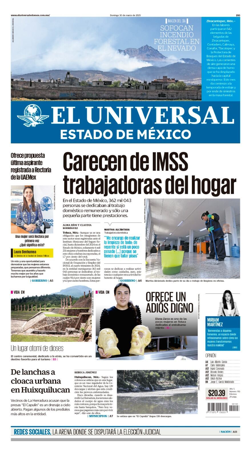 Portada Edomex 30 de marzo 2025