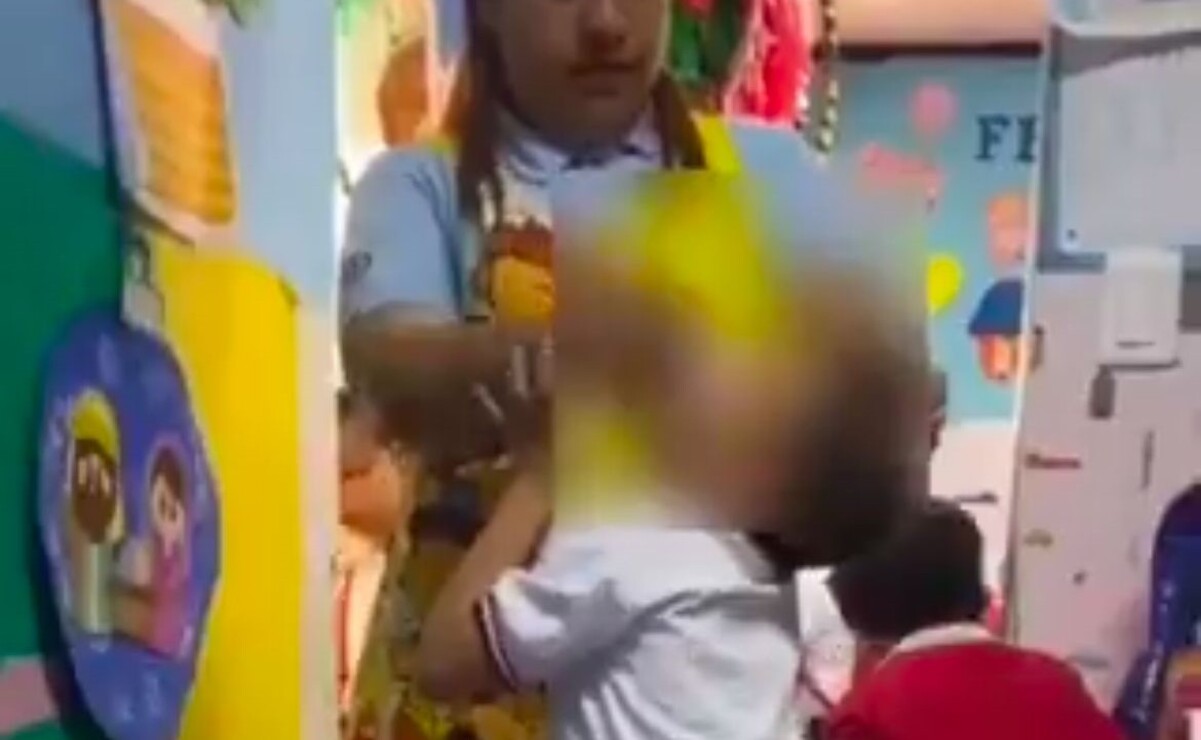 Captaron en video el maltrato de una maestra hacia sus alumnos en un Centro Psicopedagógico de Coacalco. Foto: Especial
