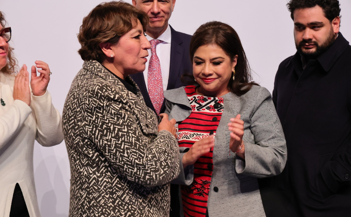 Delfina Gomez y y Clara Brugada Molina Foto: Especial