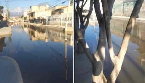Chalco vuelve a sufrir inundaciones de aguas negras ¡Sin lluvia!
