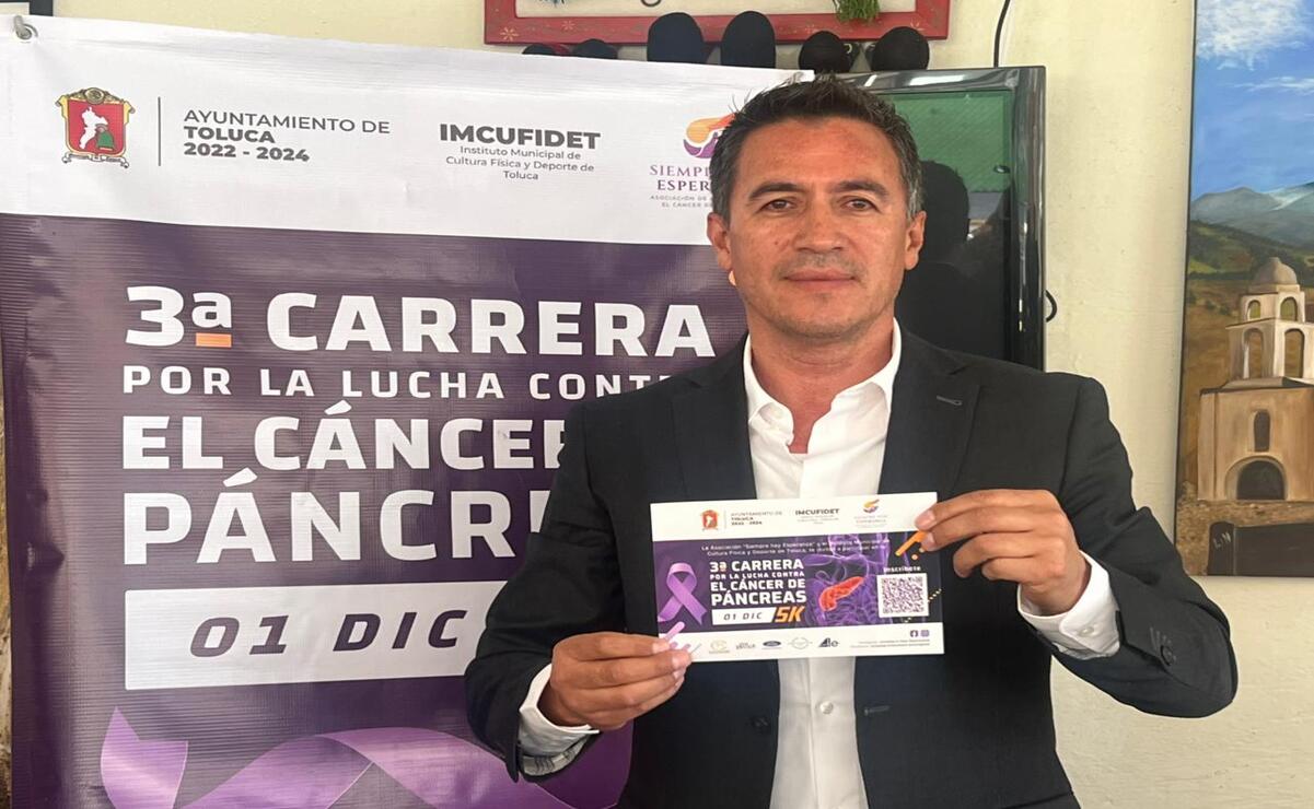Carlos Mejía Martínez, Presidente de “Siempre hay Esperanza” invita a participar en la 3ra Carrera Por la Lucha contra el Cáncer de Páncreas. Foto: Alejandra Santillán