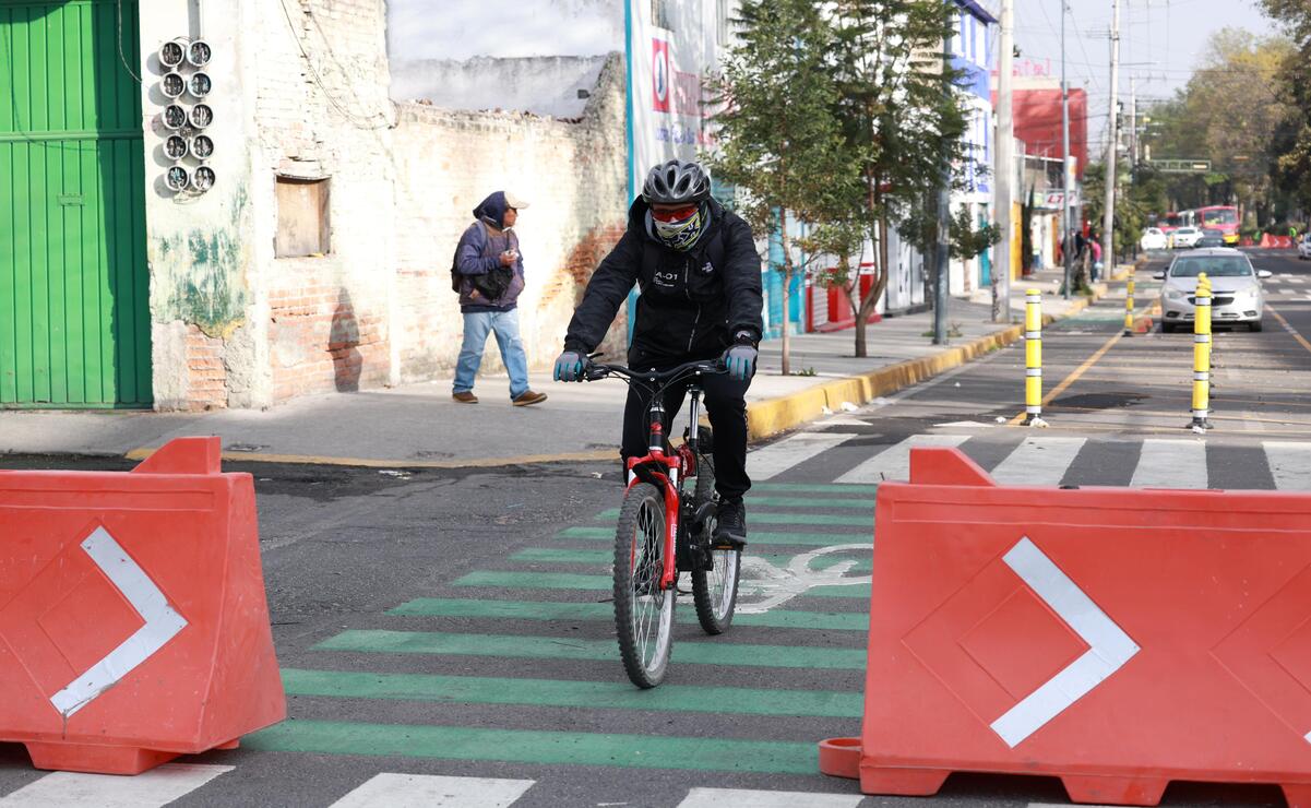 La zona norte del municipio cuenta con una ciclovía que cruza por cuatro comunidades: El Ejido de Santiago Miltepec, Santa Cruz Azcapotzalco, San Pablo Autopan y San Cristóbal Huichochitlán. Foto: Especial
