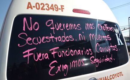 Anuncian mega marcha de transportistas en Edomex y CDMX; denuncian fabricación de delitos