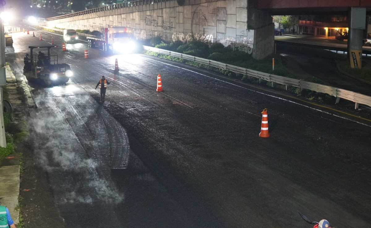 ¡Adiós a los hoyos! Inicia la reparación de la carretera Indios Verdes-San Juan Ixhuatepec en Tlalnepantla Foto: Especial