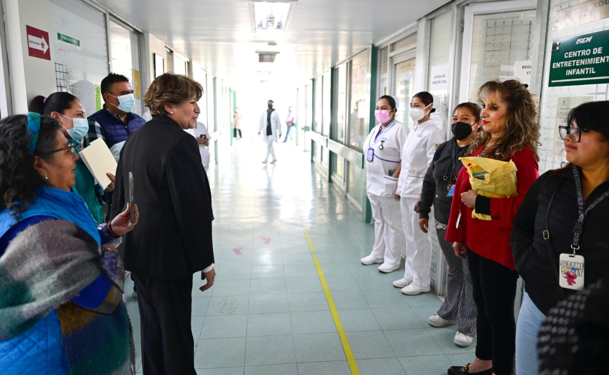 Delfina Gómez Álvarez destina más de 154 millones de pesos para rehabilitar hospitales en el Valle de Toluca. Foto: Especial
