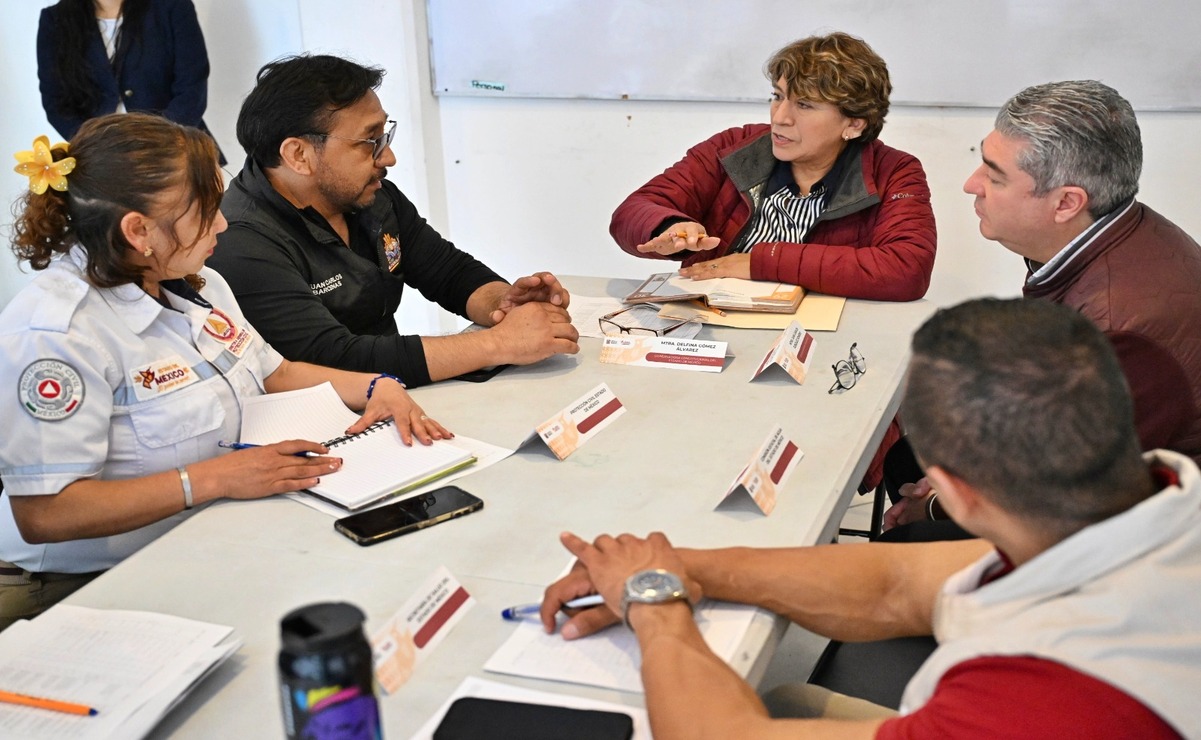 La Gobernadora Delfina Gómez Álvarez supervisa la atención a la población afectada por las intensas lluvias / Foto Especial