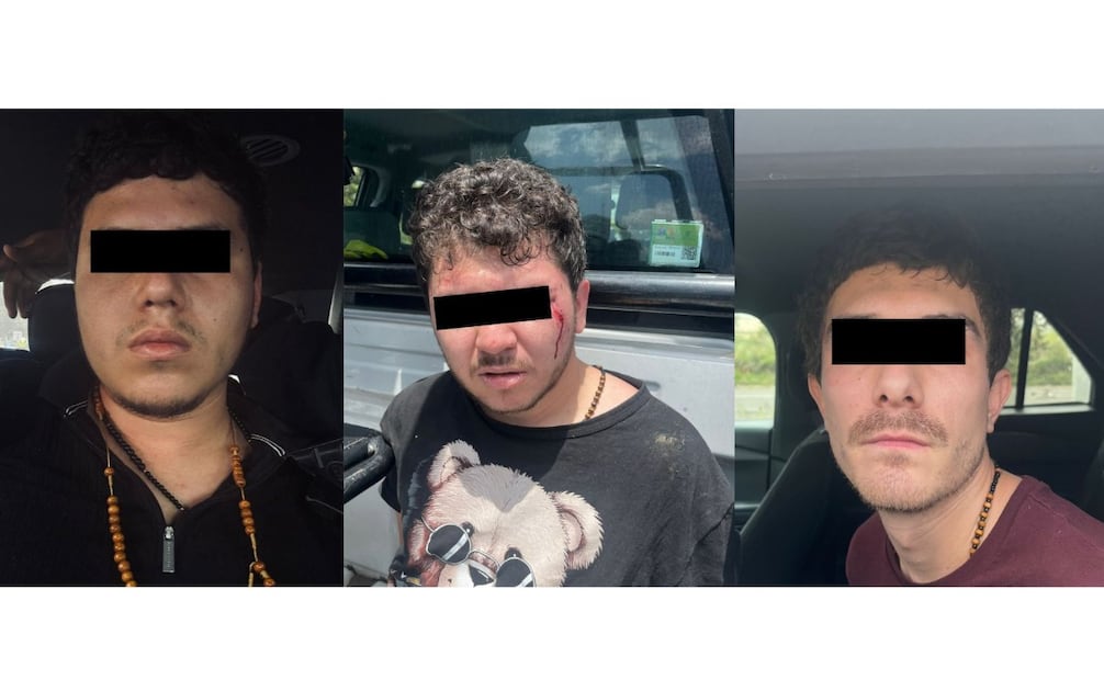 Adal Eduardo “N”, de 24 años, fue uno de los tres detenidos y se identificó ante las autoridades como nieto de Caro Quintero. Foto Especial