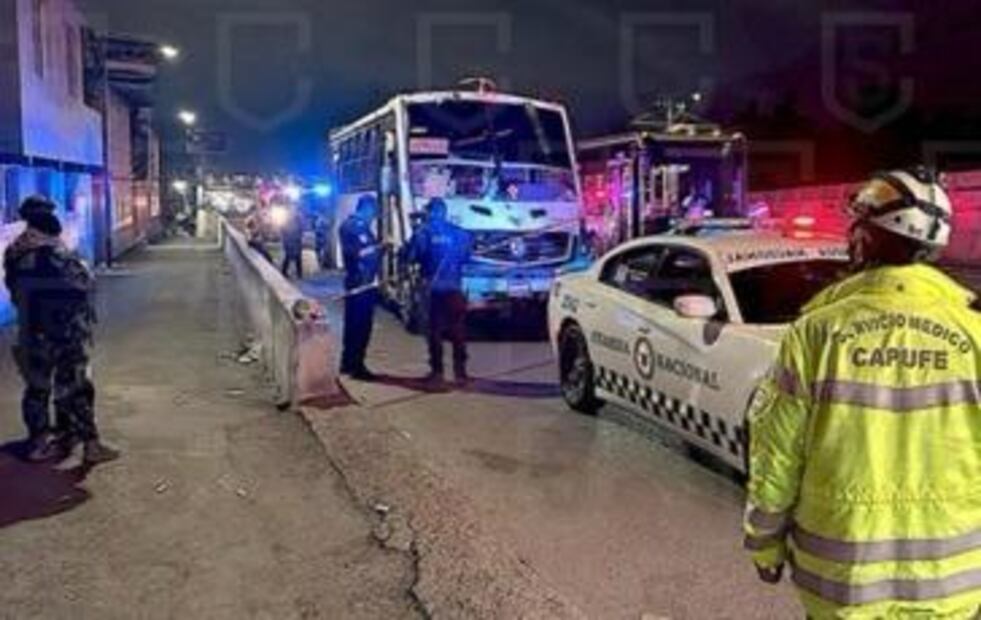 Unidad de transporte público donde ocurrió el hecho en el que perdió la vida un joven de 25 años. Foto especial