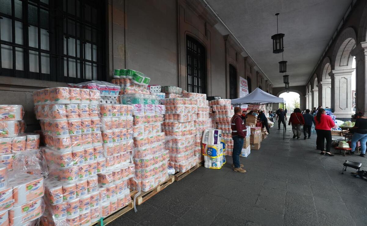 Este jueves 16 de octubre se realizó el primer envío salió para el estado de Hidalgo / Foto Alejandro Vargas