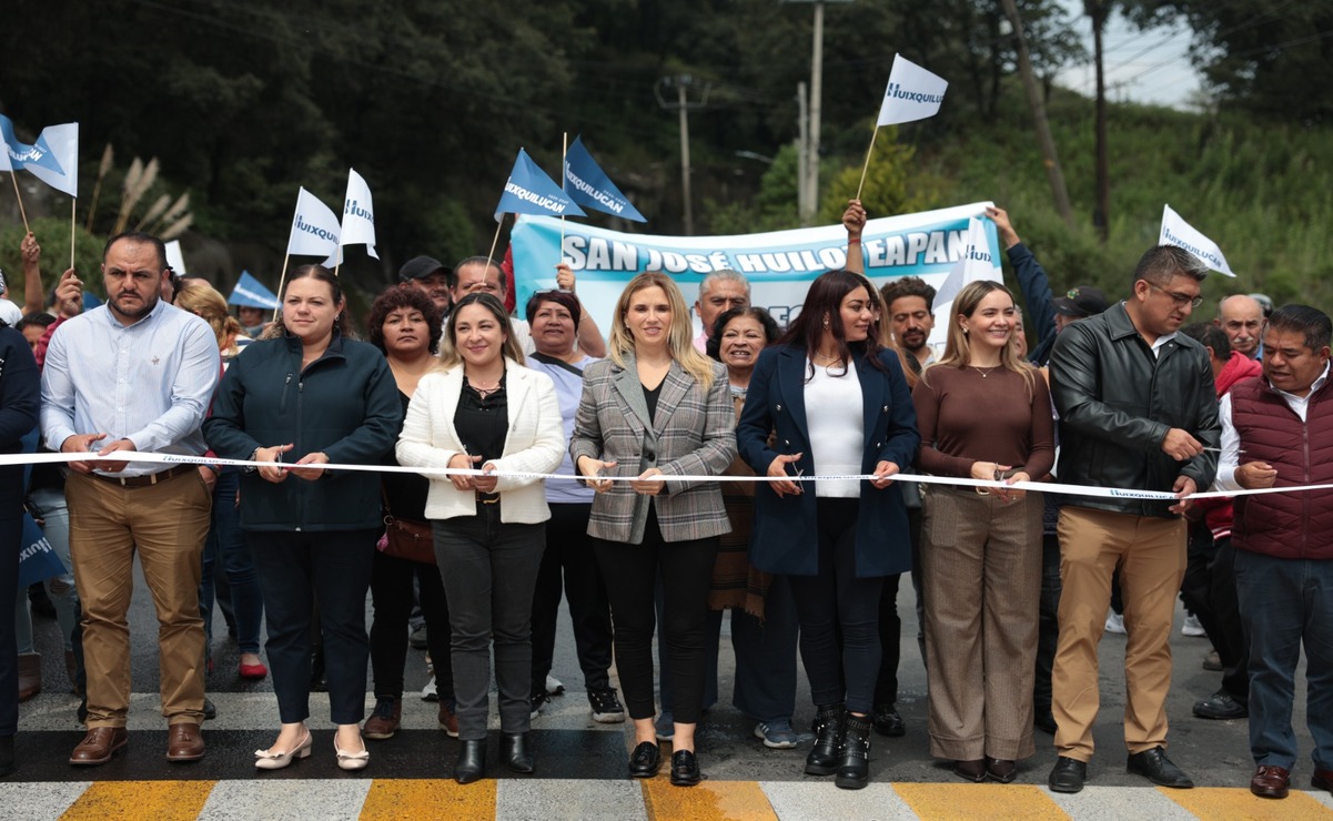 La presidenta municipal, Romina Contreras, inauguró la repavimentación de la carretera Río Hondo-Huixquilucan / Foto Especial