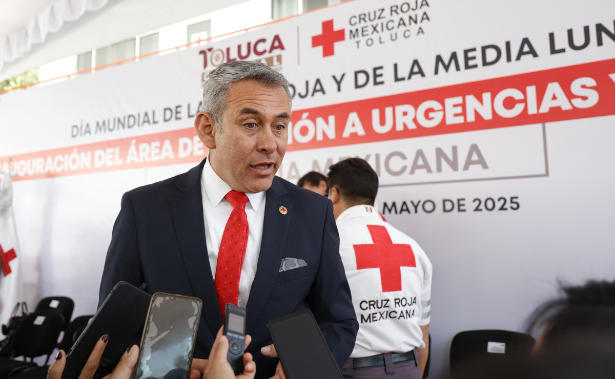 Mario Vázquez de la Torre detalla la preocupante disminución del 60% en el apoyo a la Cruz Roja en Toluca desde 2020 Foto: Arturo Hernández