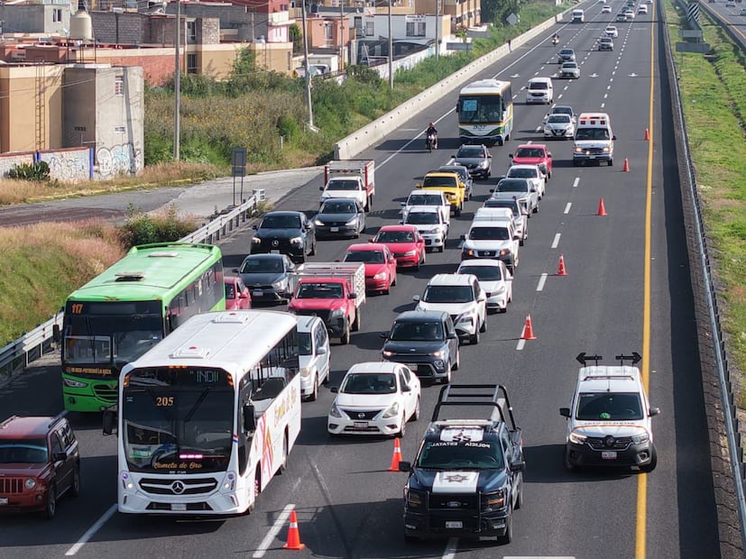 El 19 de agosto pasado, en el mismo municipio, un autobús de la línea ODT volcó en el kilómetro 32. Foto: especial