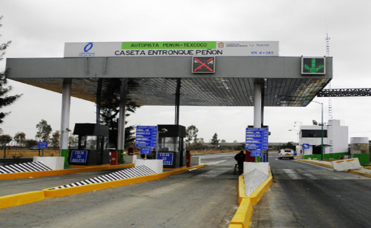 $60 es la nueva tarifa de peaje en la autopista Peñón-Texcoco. Foto: Especial