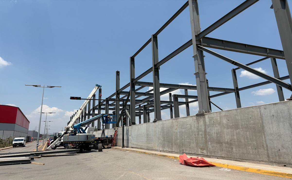 Retoman obras de la estación Los Agaves del Tren México-AIFA tras protesta en Teyahualco