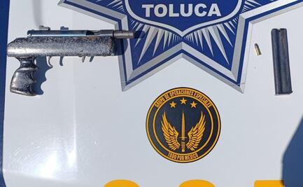 Amedrentaban con armas de fabricación artesanal en Toluca 