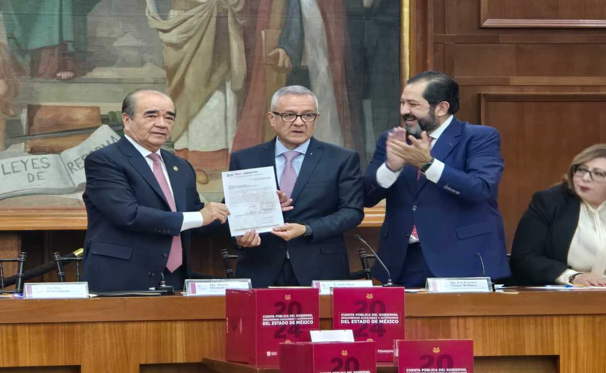 La Cuenta Pública es el informe anual de rendición de cuentas y transparencia que presenta el gobierno a las y los diputados locales. Foto: Alma Rodríguez / El Universal Edomex