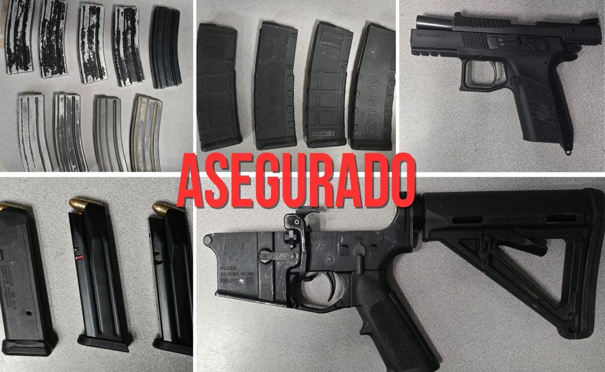 Les decomisaron armas de fuego / Foto Especial