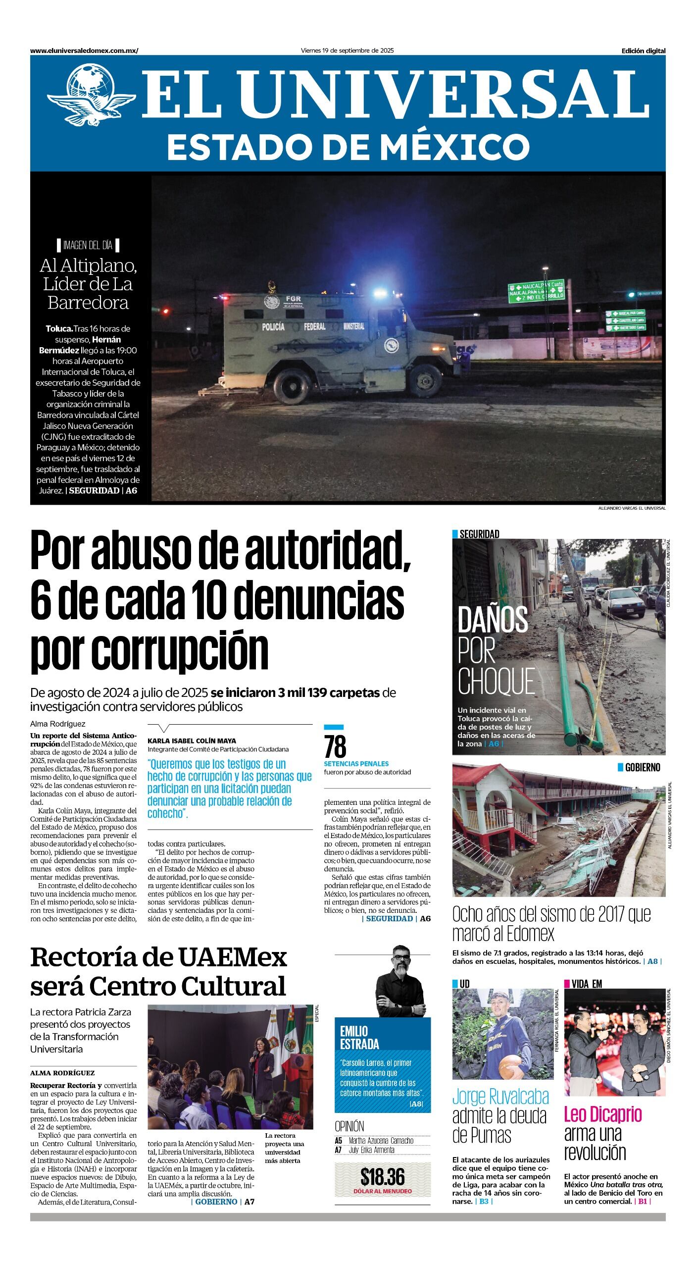 Portada 19 de septiembre 2025