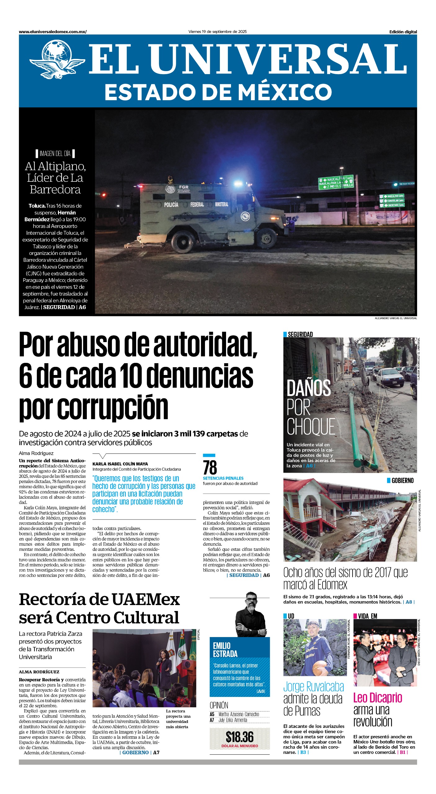 Portada 19 de septiembre 2025