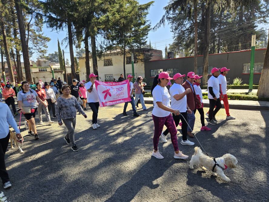 300 personas participaron en la primera Caminata Petfriendly a favor de la donación de órganos y tejidos en Toluca. Foto: Especial