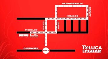 Fiesta del Bicampeonato: Conoce el recorrido y los cierres viales por la celebración del Toluca