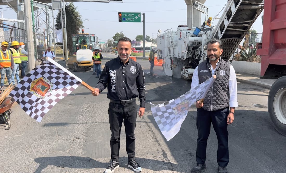 El alcalde Fernando Flores Fernández ha impulsado el inicio de la obra de pavimentación de la avenida José María Morelos y Pavón Foto: Especial