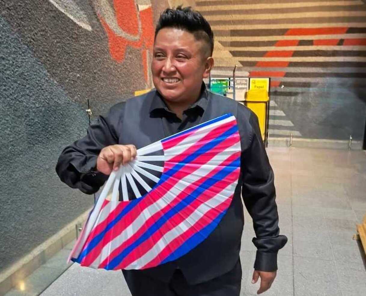 Le diputade Luisa Esmeralda Navarro Hernández presentó la iniciativa para tipificar el transfeminicidio. Foto Alma Rodríguez