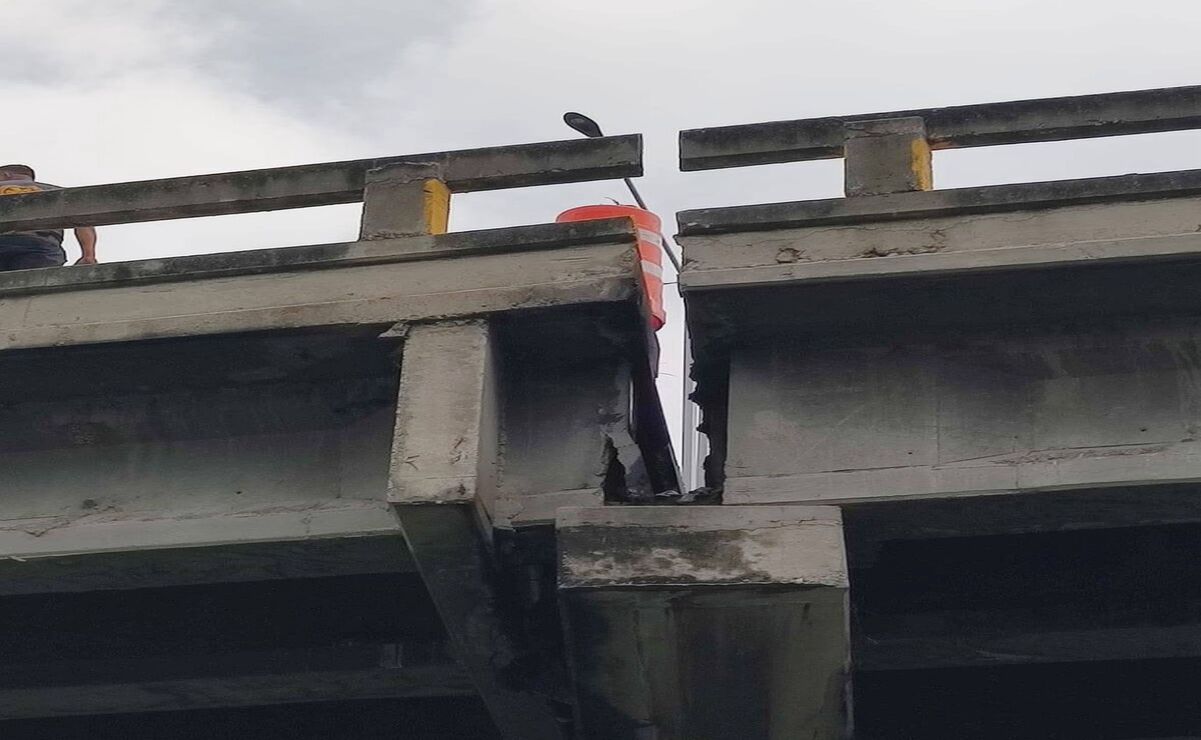 Alerta en Teoloyucan: Puente "El Polvorín" cerrado por fractura estructural