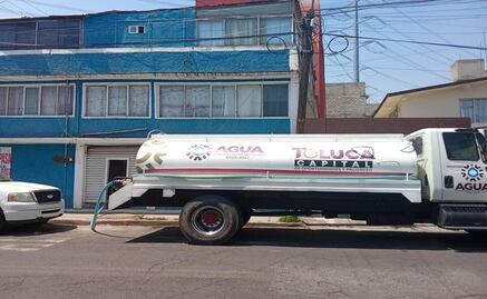 Toluca refuerza reparto de agua con pipas ante crisis hídrica