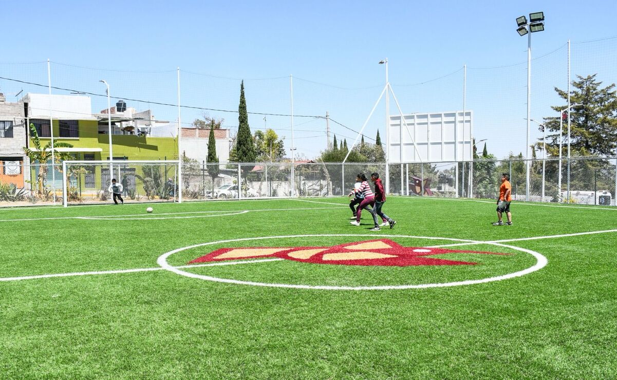 Gobierno del Delfina Gómez rehabilita el Parque "Jaramillo" de Tepotzotlán